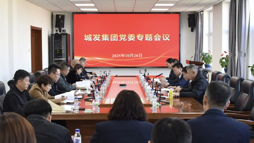 深学细悟聚合力 奋楫笃行谋新篇——城发集团党委召开专题会议传达学习党的二十届四中全会精神